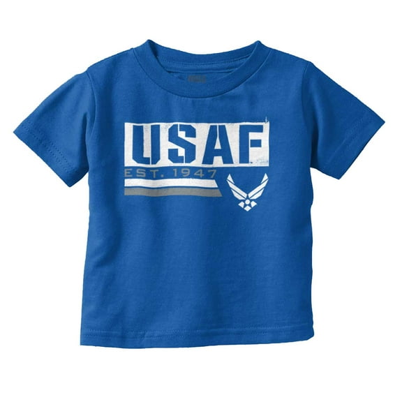 US Air Force USAF Est 1947 Logo Toddler Boy Girl T Shirt Infant Toddler Brisco Brands 6M