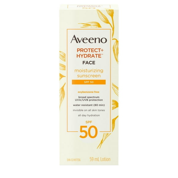 Aveeno Protect + Hydrate Face Moisturizing Sunscreen SPF 50 59 mL, 59 ml