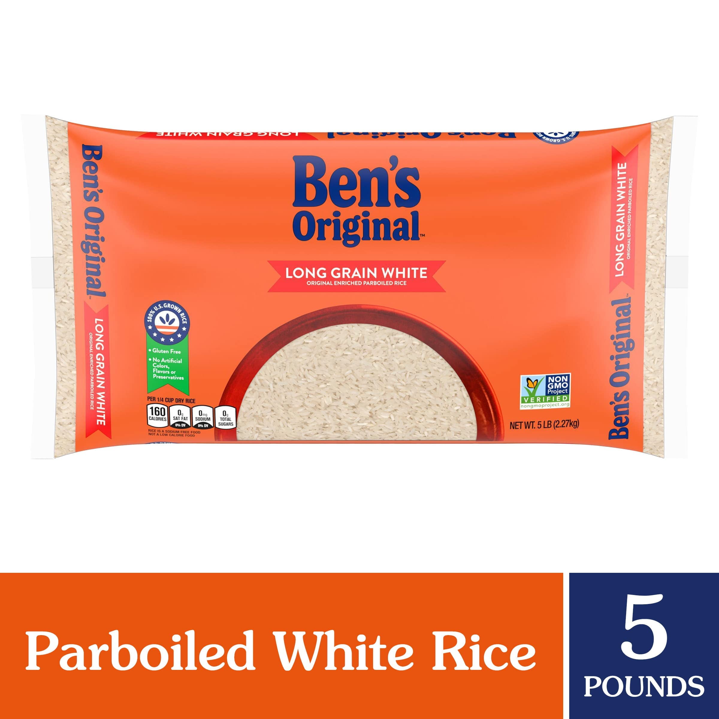 Uncle John White Rice - Premium 5kg Bag, 100% Noble Grains, Always Loose & Fluffy