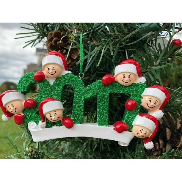 FREE PERSONALIZED GIFT 2017 Family Of 6 Christmas Tree