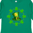 thumbnail image 4 of Inktastic St. Patricks Day shamrocks and hat Boys or Girls Long Sleeve Toddler T-Shirt, 4 of 5