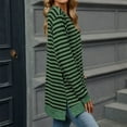 thumbnail image 6 of BLVB Womens Long Sleeve Shirts Striped Color Block Crewneck Split Casual Loose Fall Tunic Tops to Wear with Leggings, 6 of 9