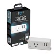 thumbnail image 1 of Enchufe inteligente Wi‑Fi Geeni Switch+Charge con 2 puertos USB, 1 of 8