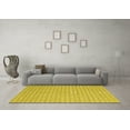 thumbnail image 3 of Ahgly Company Indoor Rectangle Abstract Yellow Contemporary Area Rugs, 7' x 9', 3 of 4