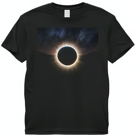 

Stunning Solar Graphic Black T-Shirt: High Res Vector Cinematic Lighting Perfect for Style Enthusiasts