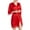 Red a1, variant on snilers Silk Robes for Women 3/4 Sleeve Satin Nightgown Bride Comfy Lightweight Sleepwear Short Lace Trim Kimono Bathrobe