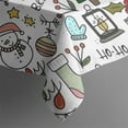 thumbnail image 5 of Multicolor Christmas Pattern Square Tablecloth,Waterproof Square Table Cover,Wipeable Spillproof Washable Table Cover for Home Kitchen Party Decor 52"x52"(132x132cm), 5 of 6