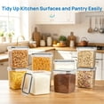 thumbnail image 3 of Sindcom 8 pcs Large Airtight Food Storage Containers, Sindcom Flour Canisters, for Kitchen Organization, 3 of 9