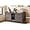 Gray, variant on Memoryfield Rattan Hidden Litter Box Enclosure Furniture, 47.2" Double Enclosure for 2 Cats, Large Cat Cabinet with Mats, Play Ball & 2 Hooks, Gray
