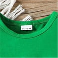 thumbnail image 5 of UAYOTSE Baby Girl Boy Summer Clothes Short Sleeve Tops Embroidery Tee Pattern Tshirt+Vintage Plaid Short Pants Set kids summer clothes(2-3 Years,Green), 5 of 8
