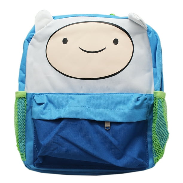 Adventure Time Adventure Time Finn the Human Blue/Green Small Kids Backpack (12in) Walmart