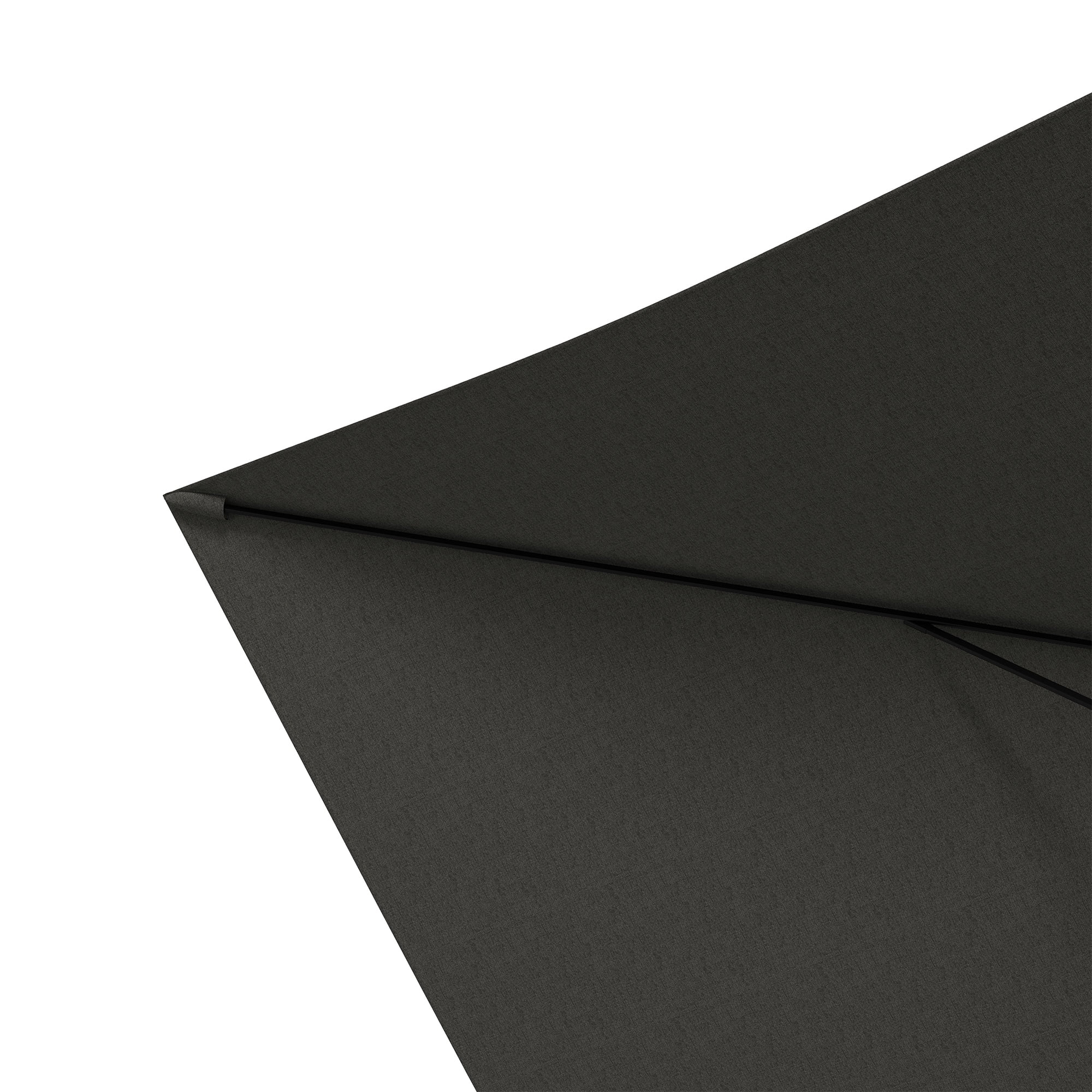 Outsunny 6.5' x 10' Patio Umbrella w/ Crank and Push Button Tilt, Gray