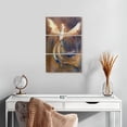 thumbnail image 2 of Elephant Stock Rising Phoenix Wall Art - Vertical Multi Panel Canvas - Living Room Wall Decor - Fantasy And Sci-fi Multi Panel - Gray And Orange Decor - 14" x 23", 2 of 4
