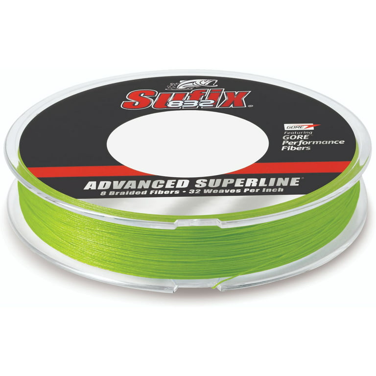 Sufix 832 Advanced Superline Braid - 15lb - Neon Lime - 300 yds