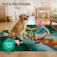 thumbnail image 1 of ODIKA 6'x9' Ultra-Soft Area Rug, Green Gold Abstract Conference Elegant Marble Veins with Vibrant Swirls Washable, Bare feet friendly, Silk-Touch for Guest Room, Bedroom, 1 of 3
