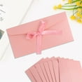 thumbnail image 3 of Pink Decorative Envelopes 20 Pcs Paper Invitation Envelopes with Ribbon Bow Gift Card Holders Thicken Greeting Envelope Set Wedding Party Favors Birthday Festival Supplies By Topboutique, 3 of 7
