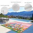 thumbnail image 3 of Easter Gnomes Bunnies Outdoor Rug for Patio/Deck/Porch, Non-Slip Large Area Rug 5 x 7 Ft, Spring Easter Eggs Floral Pink Wood Indoor Outdoor Rugs Washable Area Rugs, Camping Rug Carpet Runner, 3 of 8