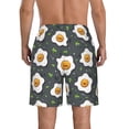 thumbnail image 3 of Naloa Cute Poached Eggs Men's Beach Shorts, Surfing shorts, Swim trunks, Quick Dry Swim Trunks for Surfing Beach Fun - Large, 3 of 9