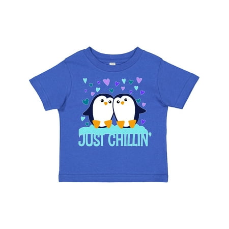 

Inktastic Just Chillin- Cute Penguins with Hearts Gift Toddler Boy or Toddler Girl T-Shirt