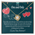 thumbnail image 3 of To My Fiancee My Angel Infinity Knot Necklace Message Card, 3 of 7