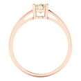 thumbnail image 4 of 1 ct Oval Cut Natural Morganite Solitaire 18K Rose Gold Womens Engagement Ring, 4 of 5