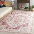 thumbnail image 3 of SAFAVIEH Arizona Alaia Medallion Polyester Area Rug, Beige/Rust, 5' x 8', 3 of 13