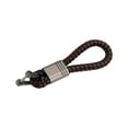 thumbnail image 4 of Llavero Universal de cuero para coche, anillo en D, exquisito, Simple, resistente, tejido a mano, llavero para coche Café Sunnimix llavero de coche, 4 of 8