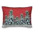 thumbnail image 2 of Creative Products Snowy Trees 14x20 Spun Poly Pillow, 2 of 3