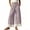 Purple, variant on Wovilon Women's High Waist Drawstring Wide Leg Pants with Pockets, Striped Casual Lounge Trousers, Lace Trim Relaxed Fit Full Length Bottoms for Summer Beach Vacation