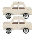 thumbnail image 3 of WEUVEB 2Pcs DIY Wooden Car Shaped Money Box Craft Kit Unfinished Khaki Coin Storage, 3 of 8