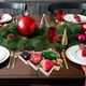 thumbnail image 3 of Plato de frutas creativo con forma de árbol de Navidad, de plástico, para frutos secos, aperitivos, bandeja portátil para servir (rosa claro), 3 of 6