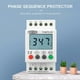 thumbnail image 4 of Relé de voltaje de riel trifásico ajustable, protector de sobrevoltaje y subvoltaje, protección de monitoreo de voltaje R blanco, blanco, 4 of 5