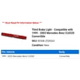 thumbnail image 2 of Third Brake Light - Compatible with 1999 - 2003 Mercedes-Benz CLK320 Convertible 2000 2001 2002, 2 of 2
