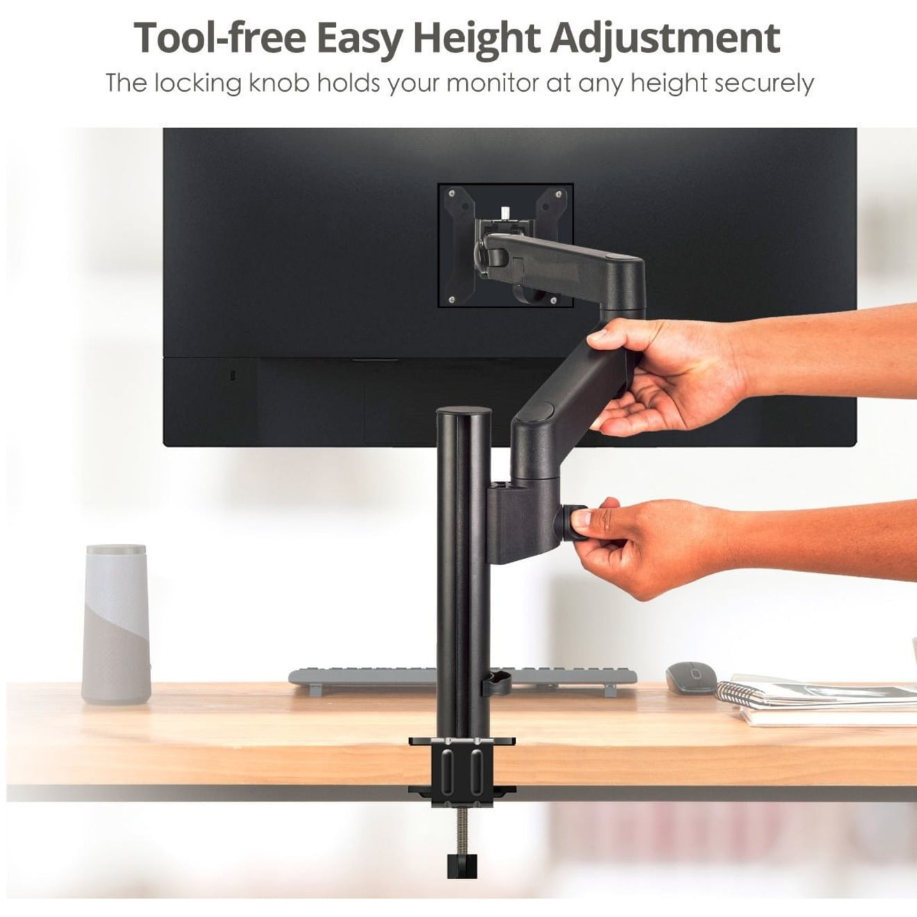 SIIG 14" to 30" Dual Arm Articulating Monitor Desk Mount CEMT3E11S1