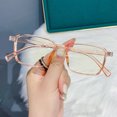 thumbnail image 4 of YAOBAMM Lightweight Blue Light Blocking Glasses Blue Light Blocking Glasses Unisex Retro Large Square Frame Clear View Strong Hinge Eye Protection Clear Bluelight Glasses, 4 of 6