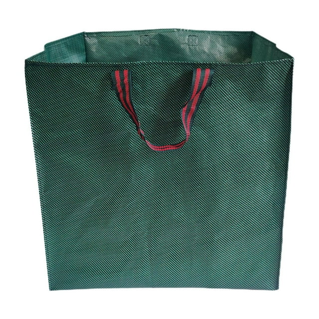 SIYTUAU Reusable Gardening Leaf Bag With Reinforced Handle Foldable And Portable Design Plastic Material For Yard Cleaning And Storage Leaf Bag 125L C