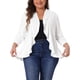 thumbnail image 1 of Cárdigan Plus Size GRACE & GRANDEUR para Mujeres, Suave, de Manga 3/4, Abierto, Corto, Shrug, Bolero, Cárdigans, Chaqueta 3X Blanca, 1 of 1
