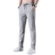 thumbnail image 1 of Pantalones elásticos de secado rápido para hombre, pantalones transpirables en frío para correr, pantalones deportivos con cordón y bolsillos, 1 of 5