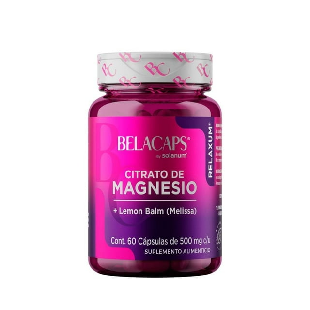 Suplemento Alimenticio Belacaps Citrato De Magnesio 60 Capsulas