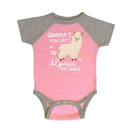 

Inktastic Granma s You Say Alpaca My Bags Gift Baby Boy or Baby Girl Bodysuit