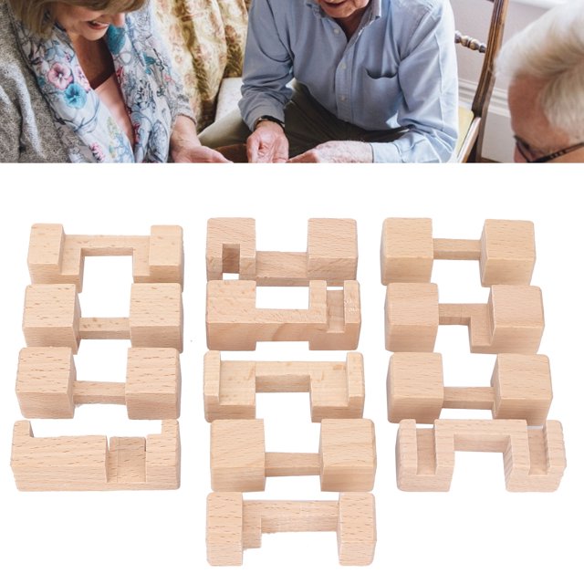 Rompecabezas de Madera ANGGREK para Niños y Adultos Juguetes de Madera 3D