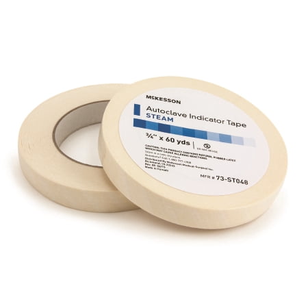 Steam Sterilization Autoclave - McKesson Autoclave Indicator Tape - Steam - 73-ST048RL - 0.75