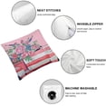 thumbnail image 4 of Nawypu Mothers Day Pillow Covers 2pcs  Mom Throw Pillow Covers Pink Carnation Floral Pillow Cases Cushion Covers Outdoor Sofa Couch Home Decorations Gift for Mother Mom Birthday  20x20in, 4 of 6