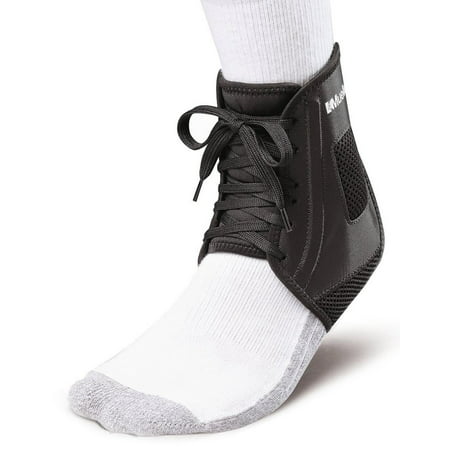 Soccer Ankle Brace, Black, X-large, Sturdy plastic stays help support both sides of the ankle By