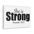 thumbnail image 2 of Scripture Walls She Is Strong Proverbs 31:25 Christian Wall Art Bible Verse Print Ready To Hang Unframed, 2 of 7