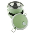 thumbnail image 1 of Abbracc Stainless Steel Thermal Lunch Box Portable Tiffin Bento Box 2 Green, 1 of 9
