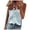 Light Blue, variant on Casual Tops for Women Solid Color Ruffle Collar Sleeveless Shirts Trendy V Neck Soft Ruffle Tshirt Loose Comfy for Work