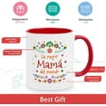 thumbnail image 5 of Cabtnca La Mejor Mama Del Mundo, Mama Gifts in Spanish, Mama Mug, Regalo Para Mama, Mom Coffee Mug, Mothers Day Christmas Gifts for Mama, Mom Gifts in Spanish, 11Oz, 5 of 8
