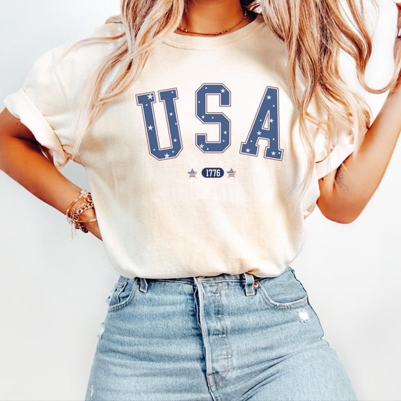 Usa America Fourth July 4Th Red White Blue T-Shirt
