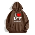 thumbnail image 2 of WEAIXIMIUNG Sweat à Demi-Zip pour Femmes Sans Capuche Saint-Valentin Adulte Manches Longues Imprimé Graphique Sweat à Capuche Pull Sweat-Shirts à Cordon, 2 of 6